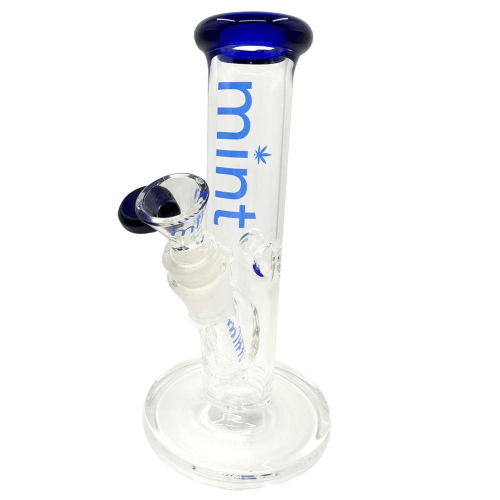 8" Mint Stubby Straight Tube Bong Mint Glass Bongs Canada