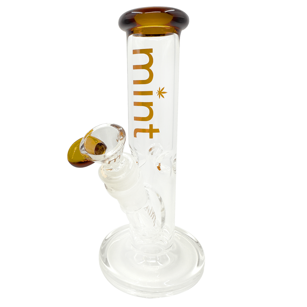 8" Mint Stubby Straight Tube Bong Mint Glass Bongs Canada