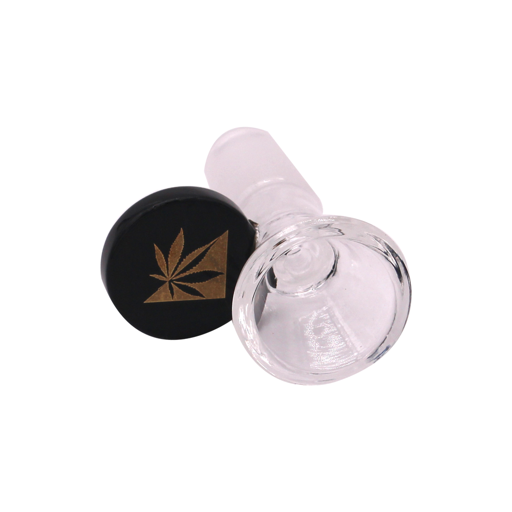 Cone Bong Bowl - Black - Wacky Tabacky Glass