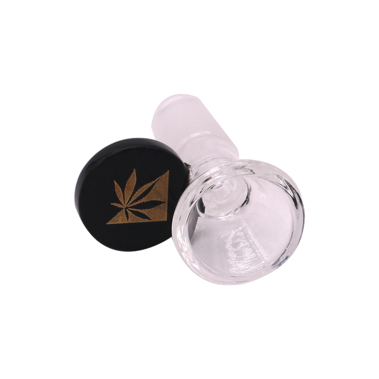 Cone Bong Bowl - Black - Wacky Tabacky Glass