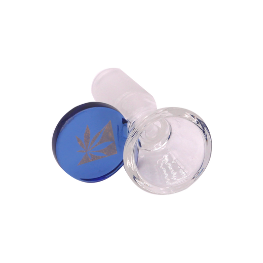 Cone Bong Bowl - Blue - Wacky Tabacky Glass