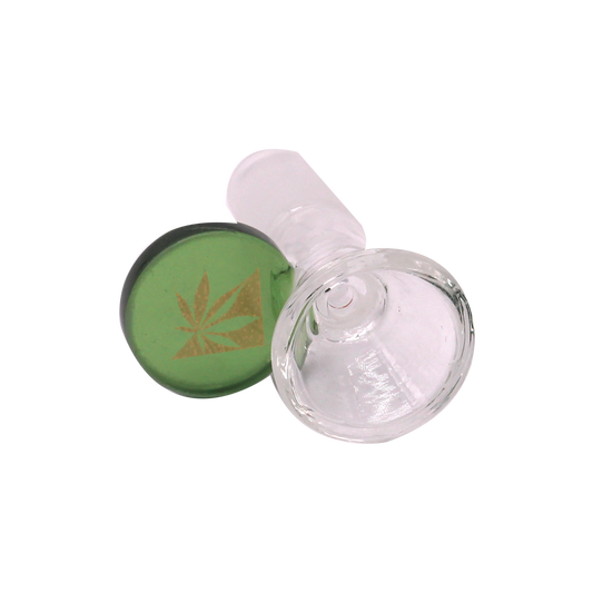 Cone Bong Bowl - Green - Wacky Tabacky Glass