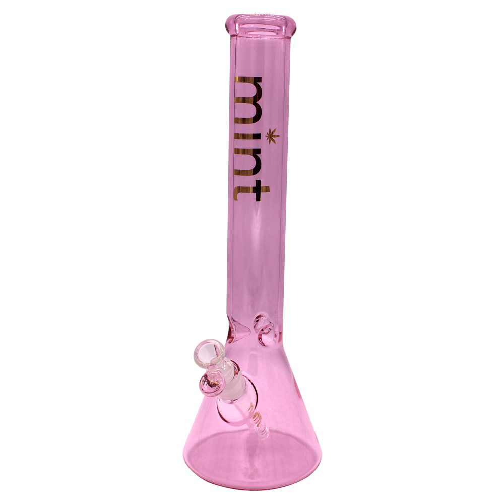 Shady Lady Beaker Bong - Pink - Mint Glass