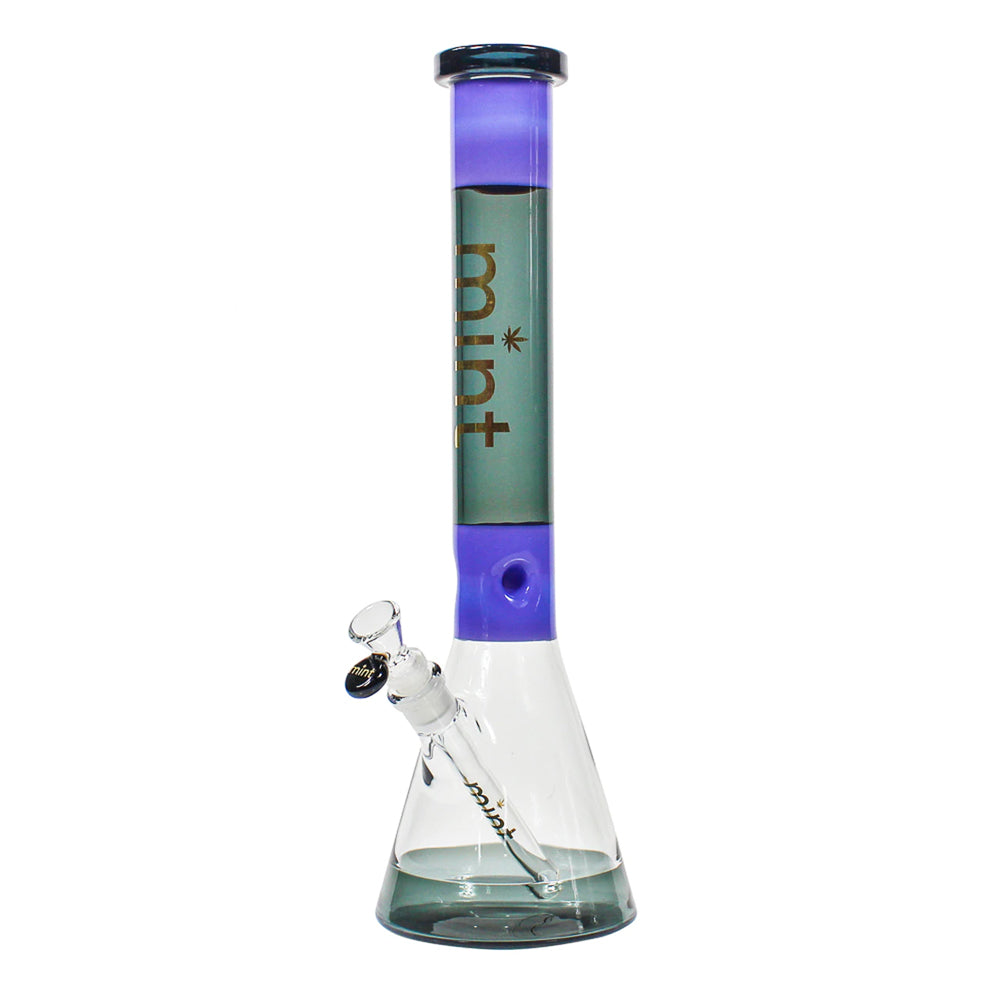 Two Tone Beaker Bong - Smoke Milk Purple - Mint Glass