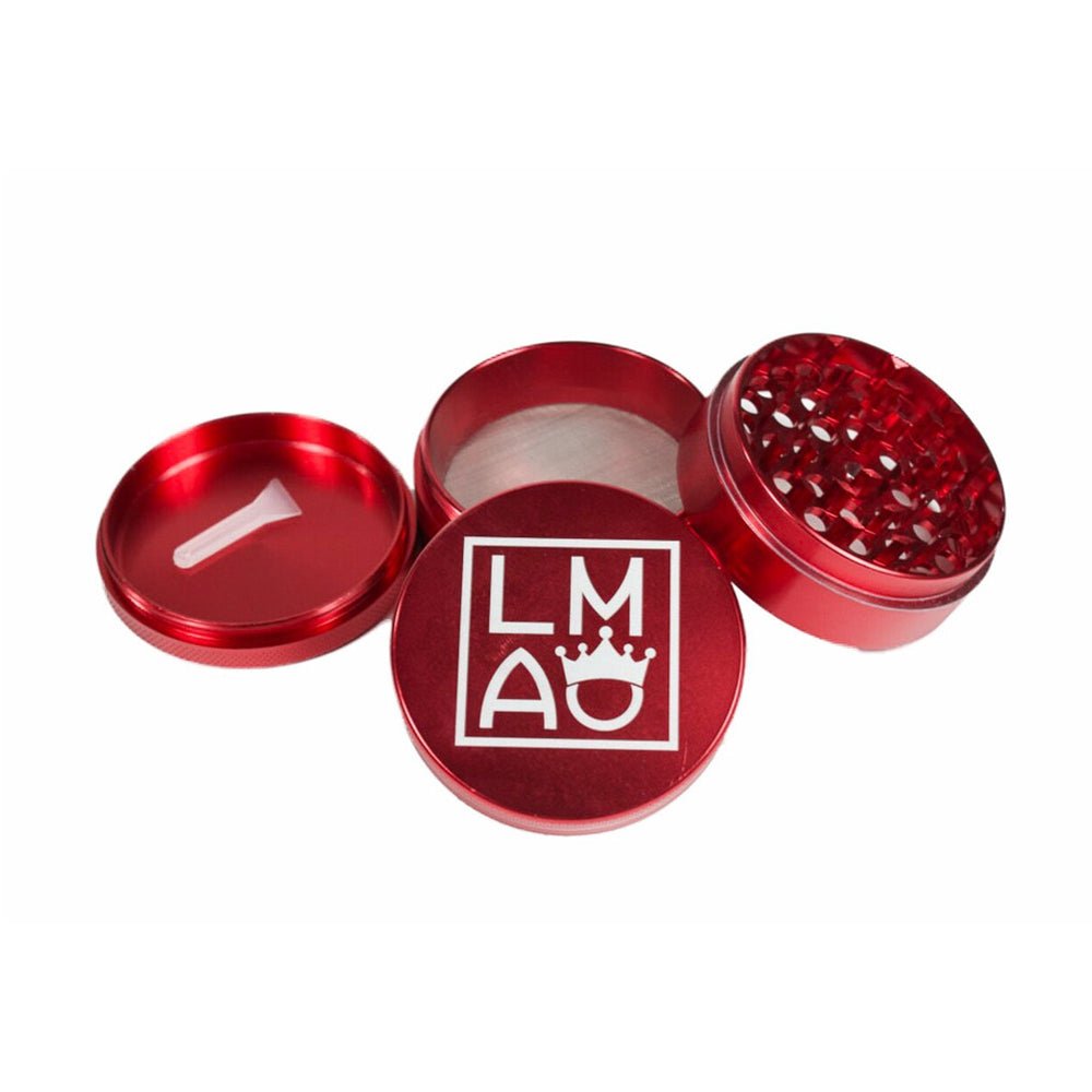 Basic Logo - Red simple LMAO Glass Bongs Canada