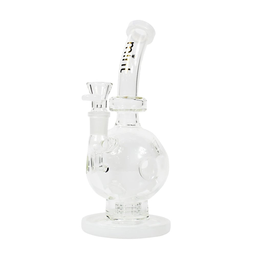 Mint Glass Minty Bubbles 10" - White simple Mint Glass Bongs Canada