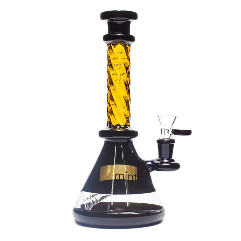 Mint Glass Wynd Swirl 9" - Black simple Mint Glass Bongs Canada