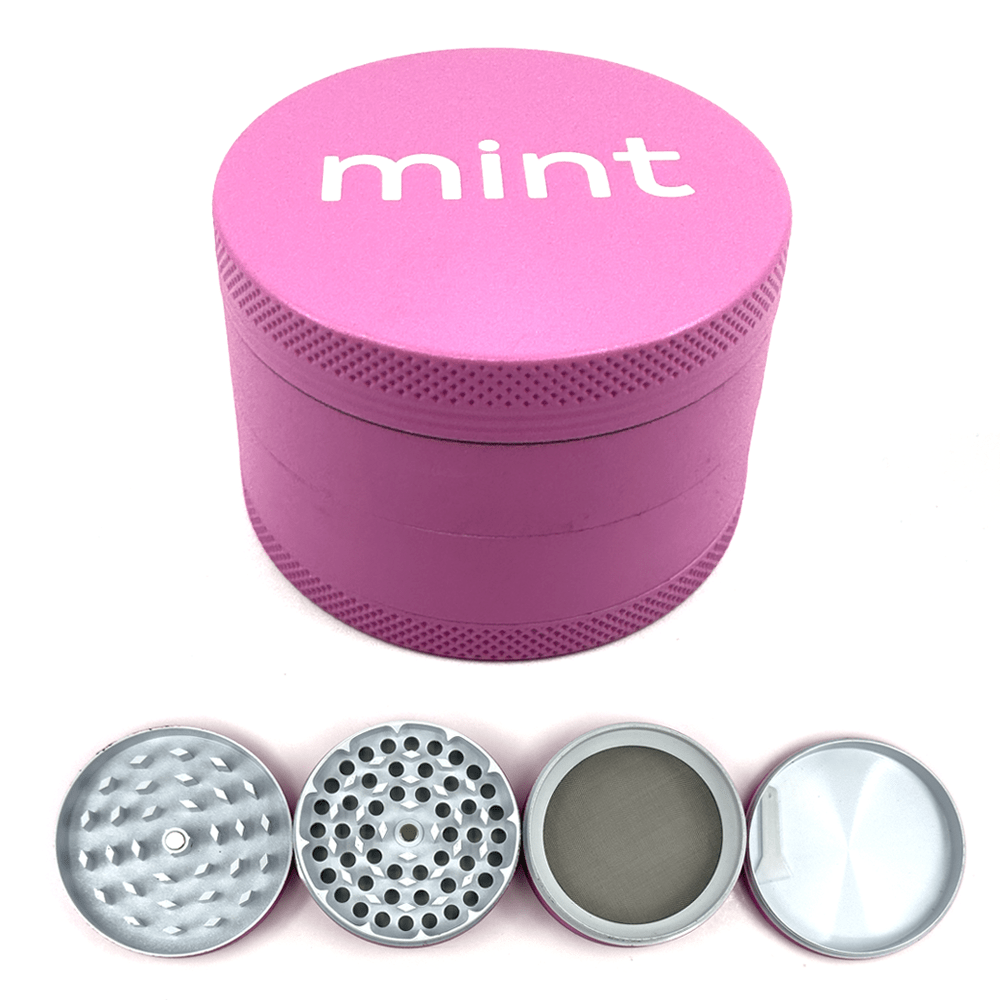 Mint Neon Blitz 4 Part Grinder Mint Glass Bongs Canada