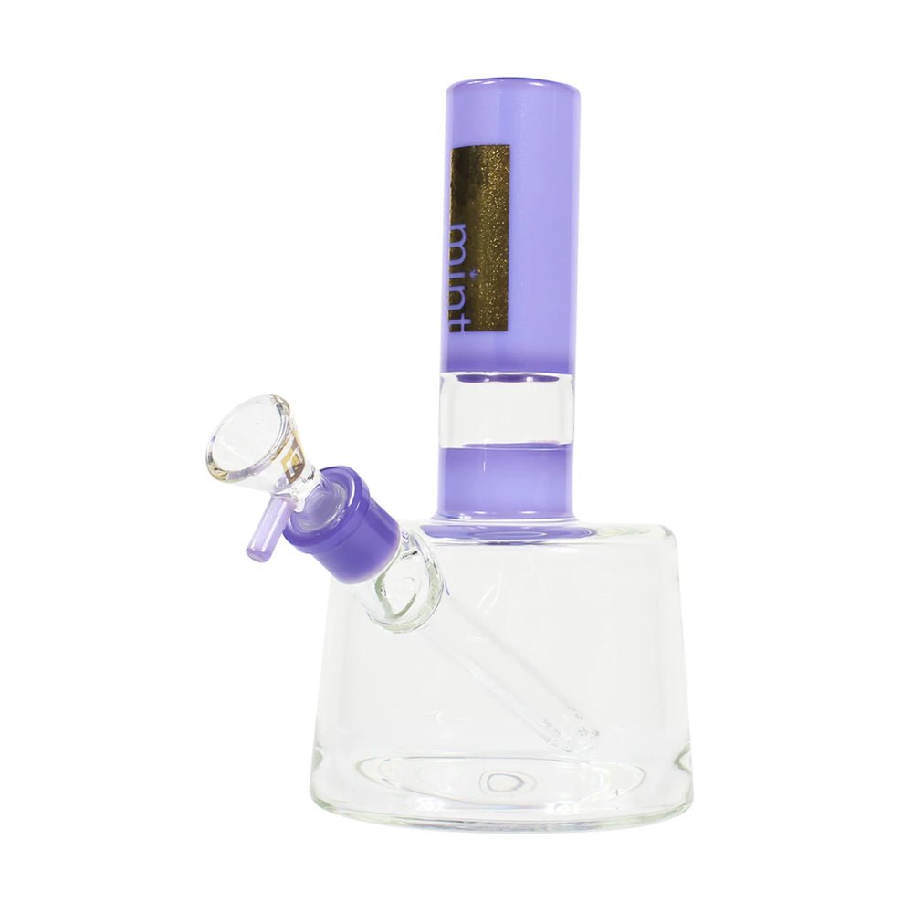 Modern G - Milky Purple simple Mint Glass Bongs Canada