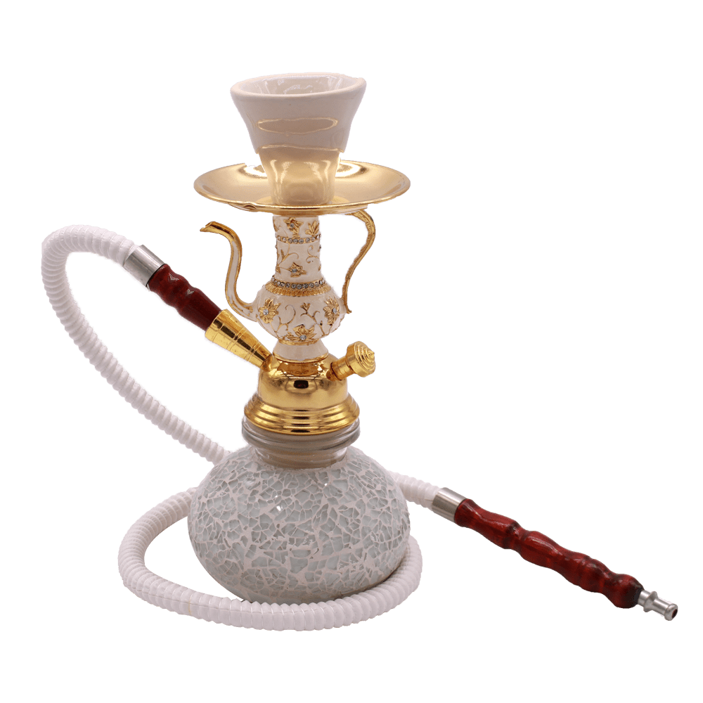 Mosaic Hookah - White simple Bongs Canada Bongs Canada