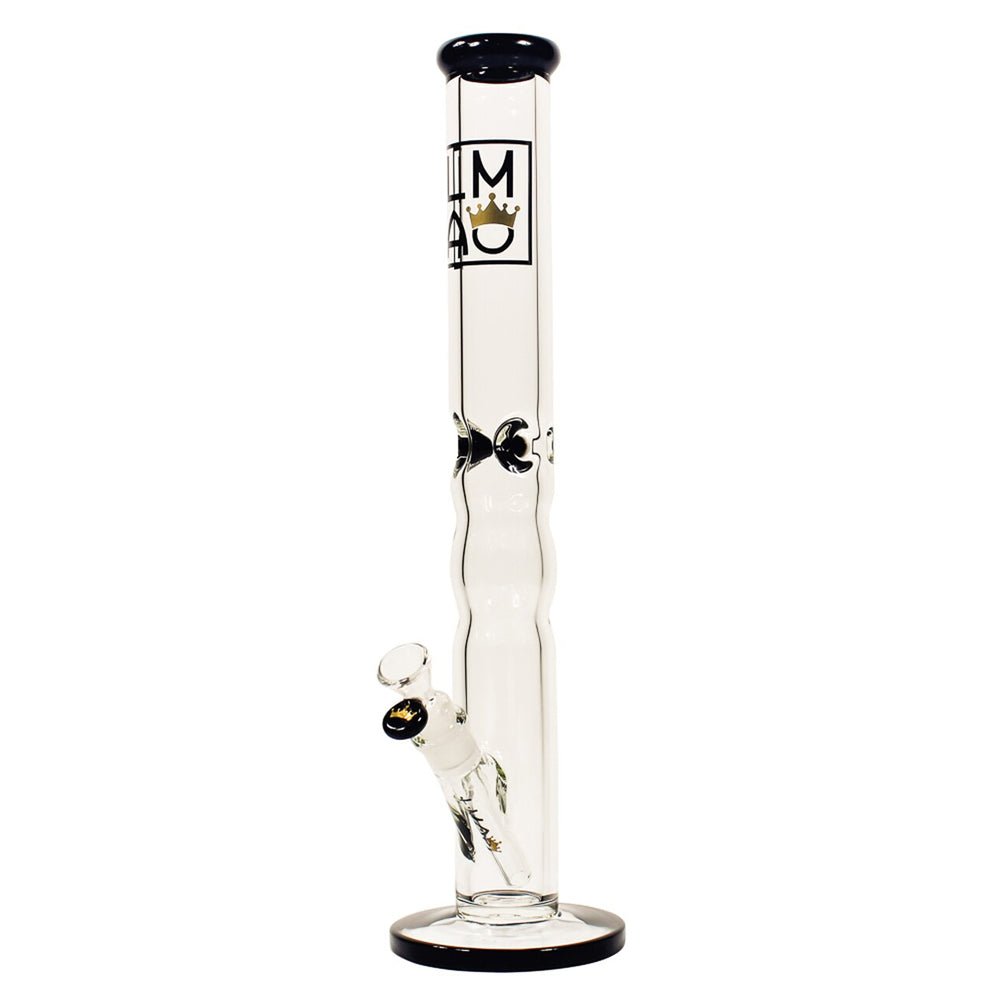 Wavy - Black (Straight) simple LMAO Glass Bongs Canada
