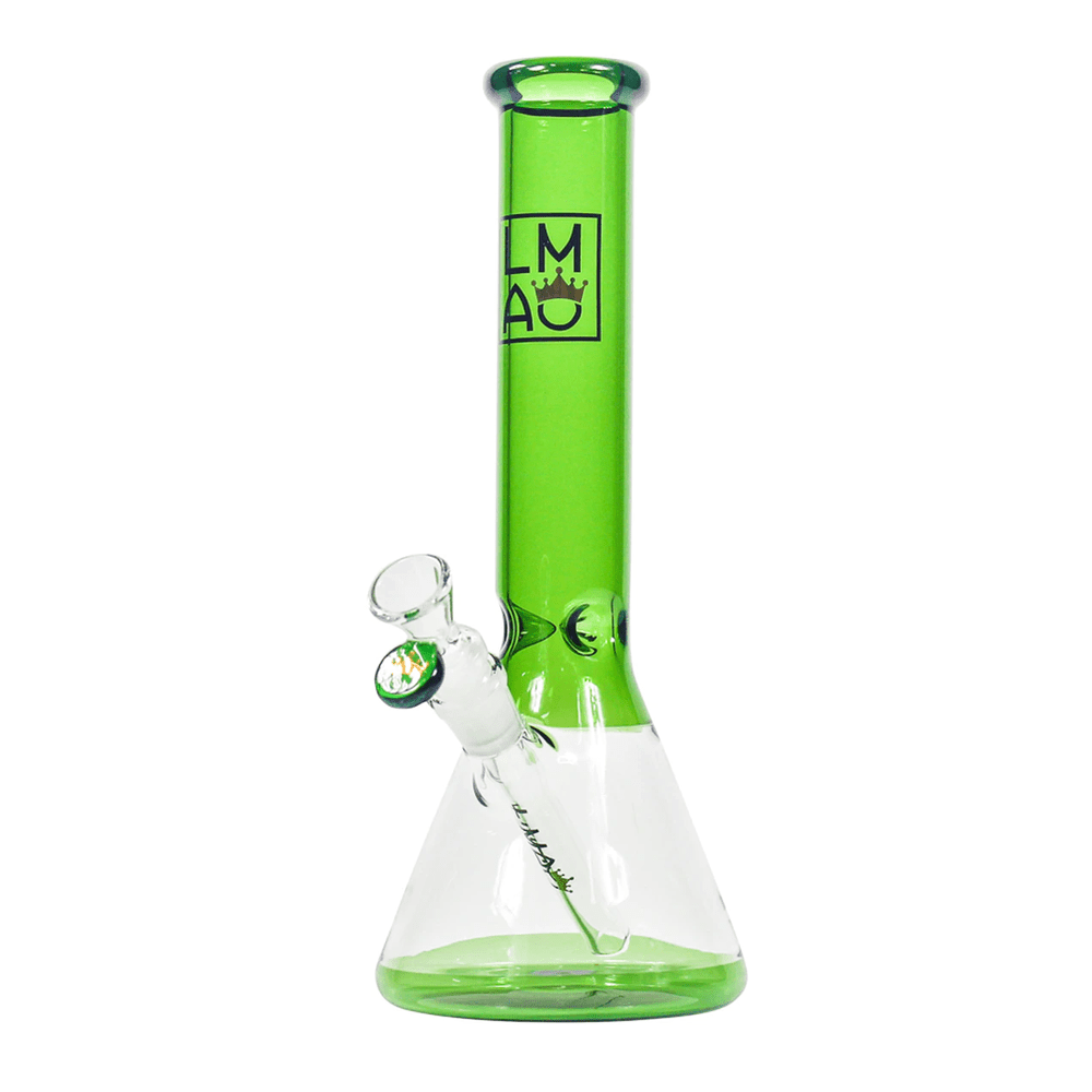Window Shopper Beaker - Green simple LMAO Glass Bongs Canada