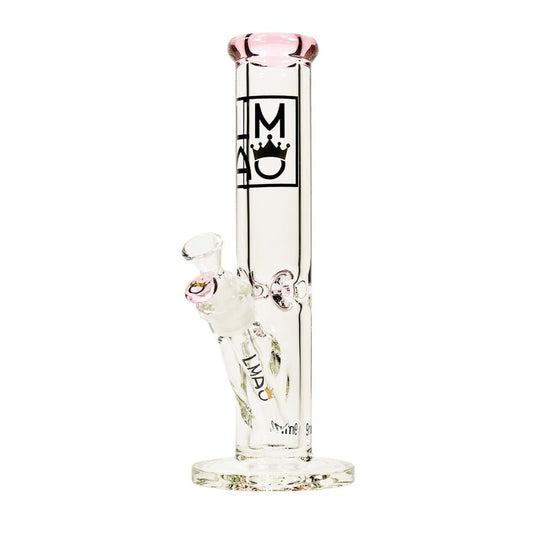 12” Basic Bitch (9mm) – Pink (Straight) simple LMAO Glass Bongs Canada