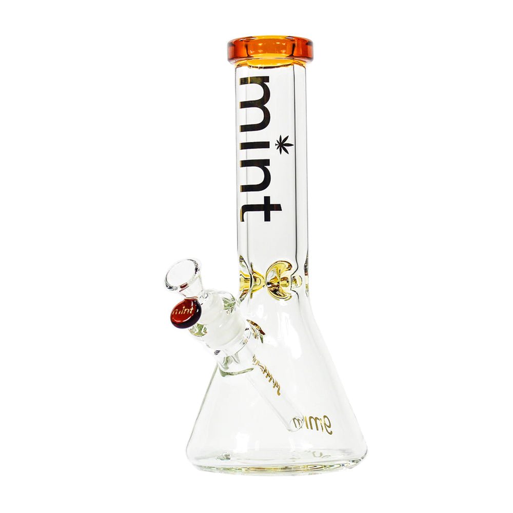 12” Mint Thicc Chick (7mm) - Yellow simple Mint Glass Bongs Canada