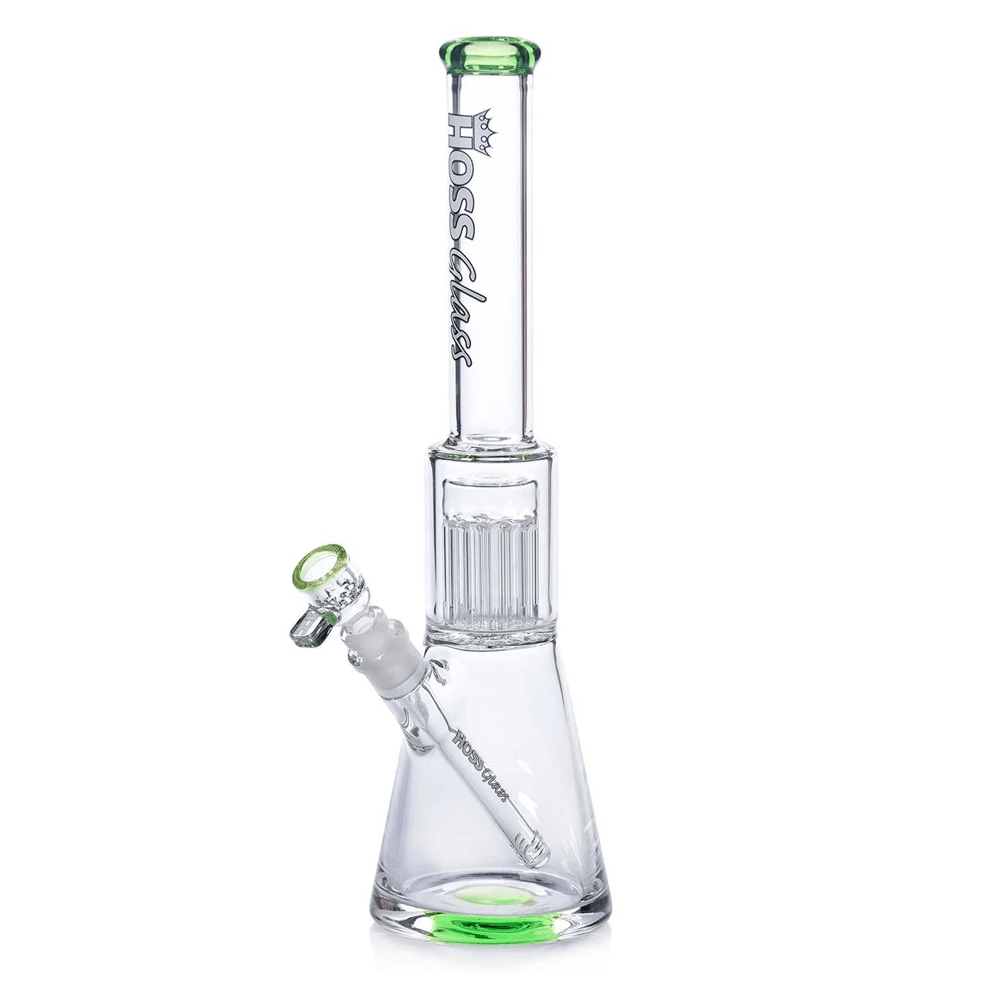 16” H113C - Colored Accent Beaker (w/ Percolator) (5mm) Hoss Glass Bongs Canada