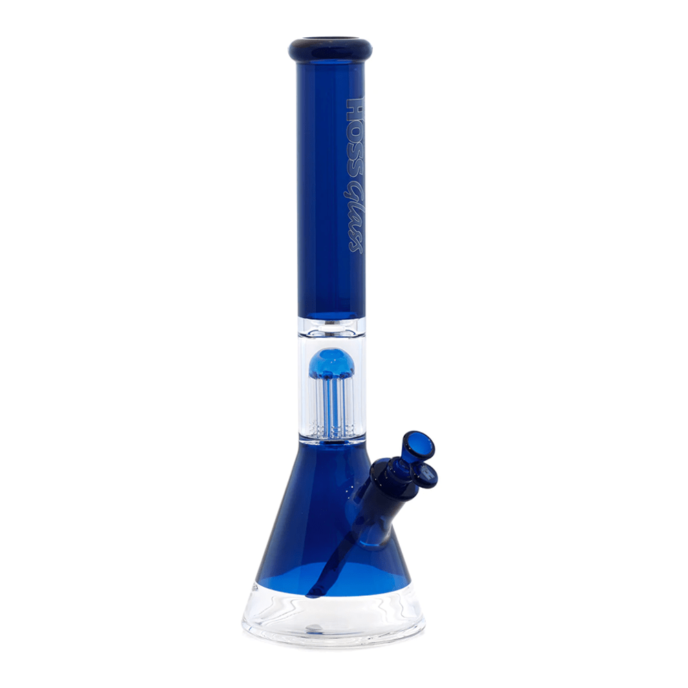 18” H155C - Colored Beaker (w/ Arm Tree Perc) (5mm) Hoss Glass Bongs Canada