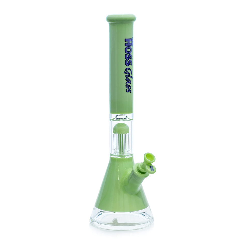 18” H155C - Colored Beaker (w/ Arm Tree Perc) (5mm) Hoss Glass Bongs Canada