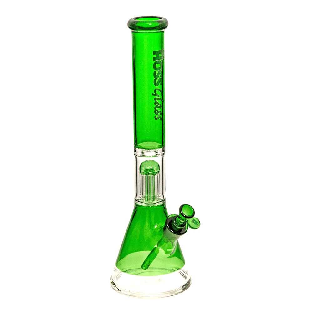 18” H155C - Colored Beaker (w/ Arm Tree Perc) (5mm) Hoss Glass Bongs Canada