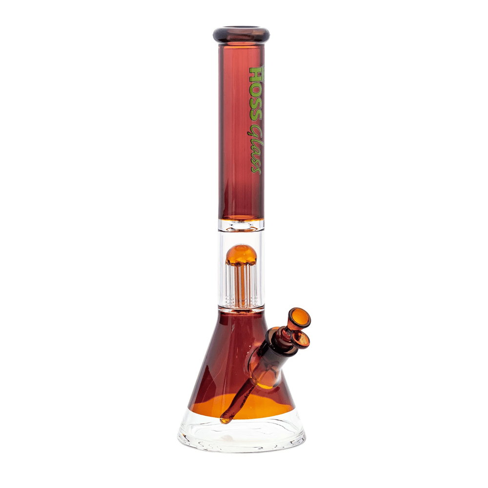 18” H155C - Colored Beaker (w/ Arm Tree Perc) (5mm) Hoss Glass Bongs Canada