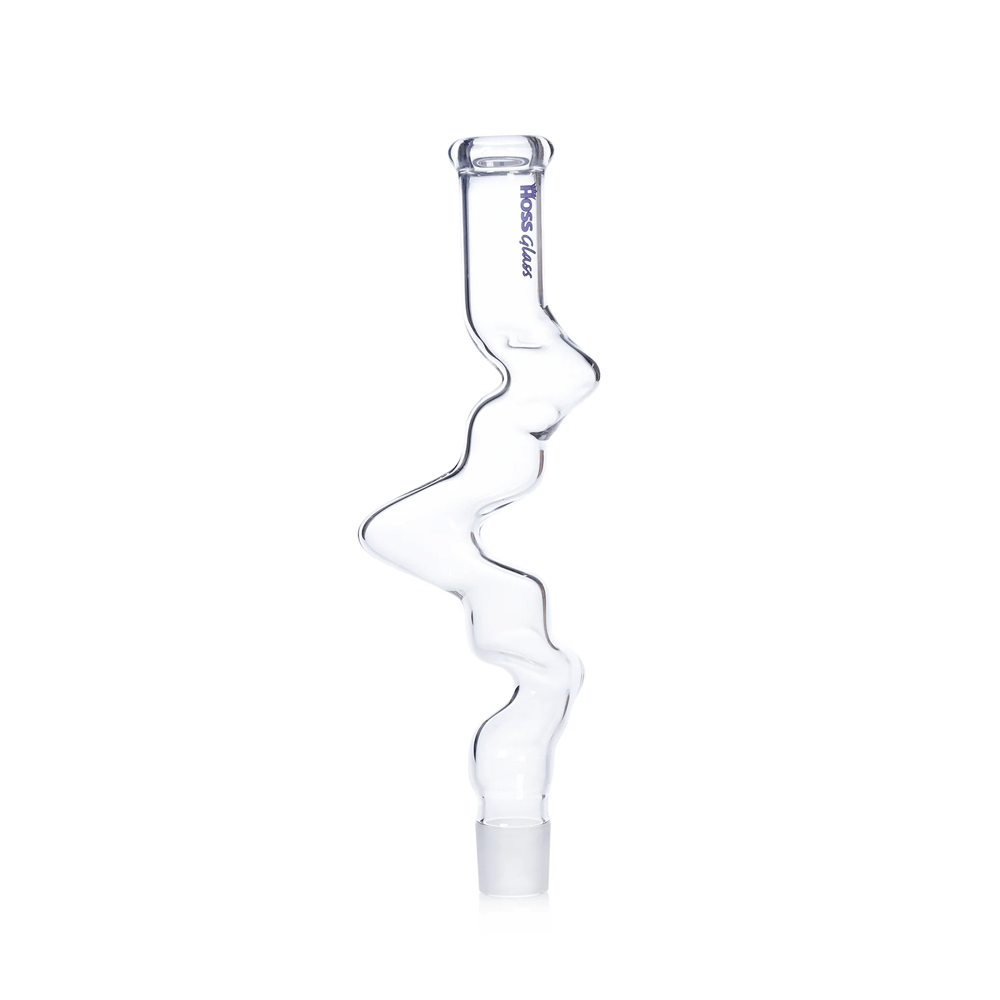 18” Hoss Glass H120 3 Kink Top (5mm) - Build A Bong Hoss Glass Bongs Canada