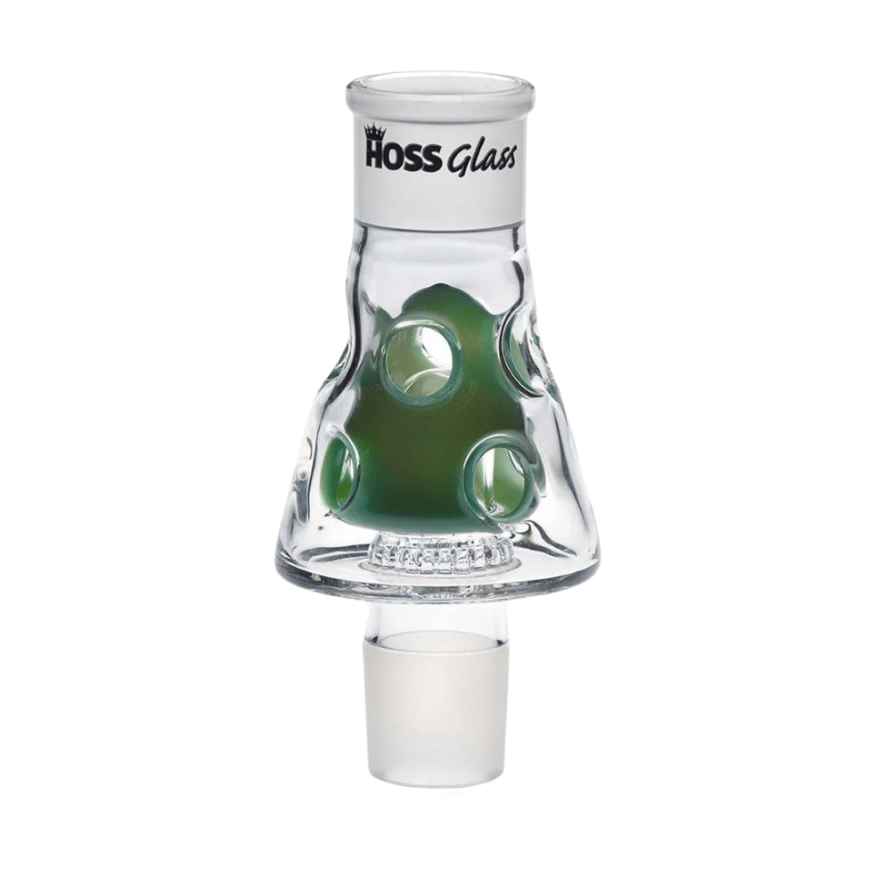 7" Hoss Glass Holey Middle Percolator - Green Build A Bong - Bongs Canada - Hoss Glass - 