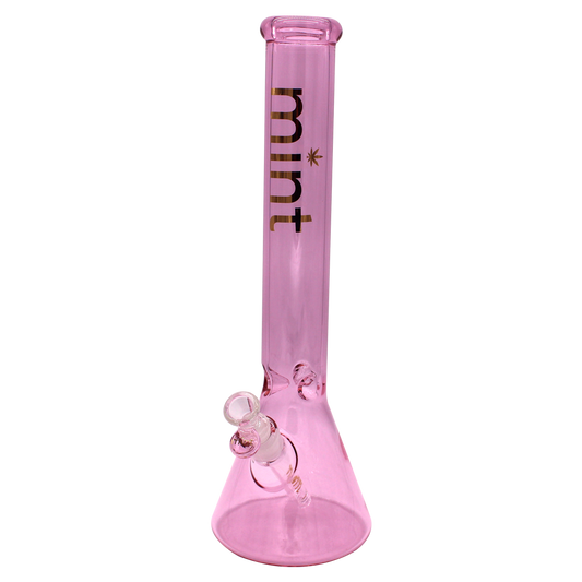 Shady Lady Beaker Bong - Pink - Mint Glass