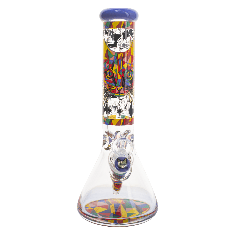 Cheech Cat Decal Beaker (13") Cheech Bongs Canada