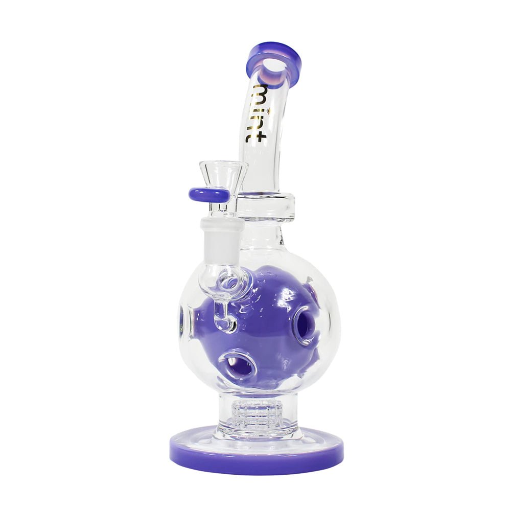 Mint Glass Minty Bubbles 10" - Purple simple Mint Glass Bongs Canada