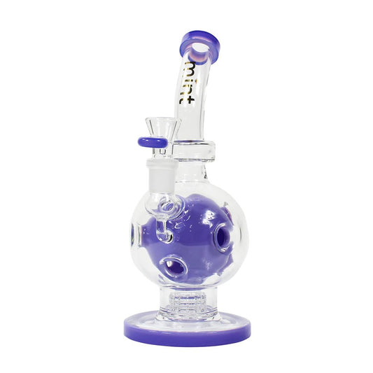 Mint Glass Minty Bubbles 10" - Purple simple Mint Glass Bongs Canada