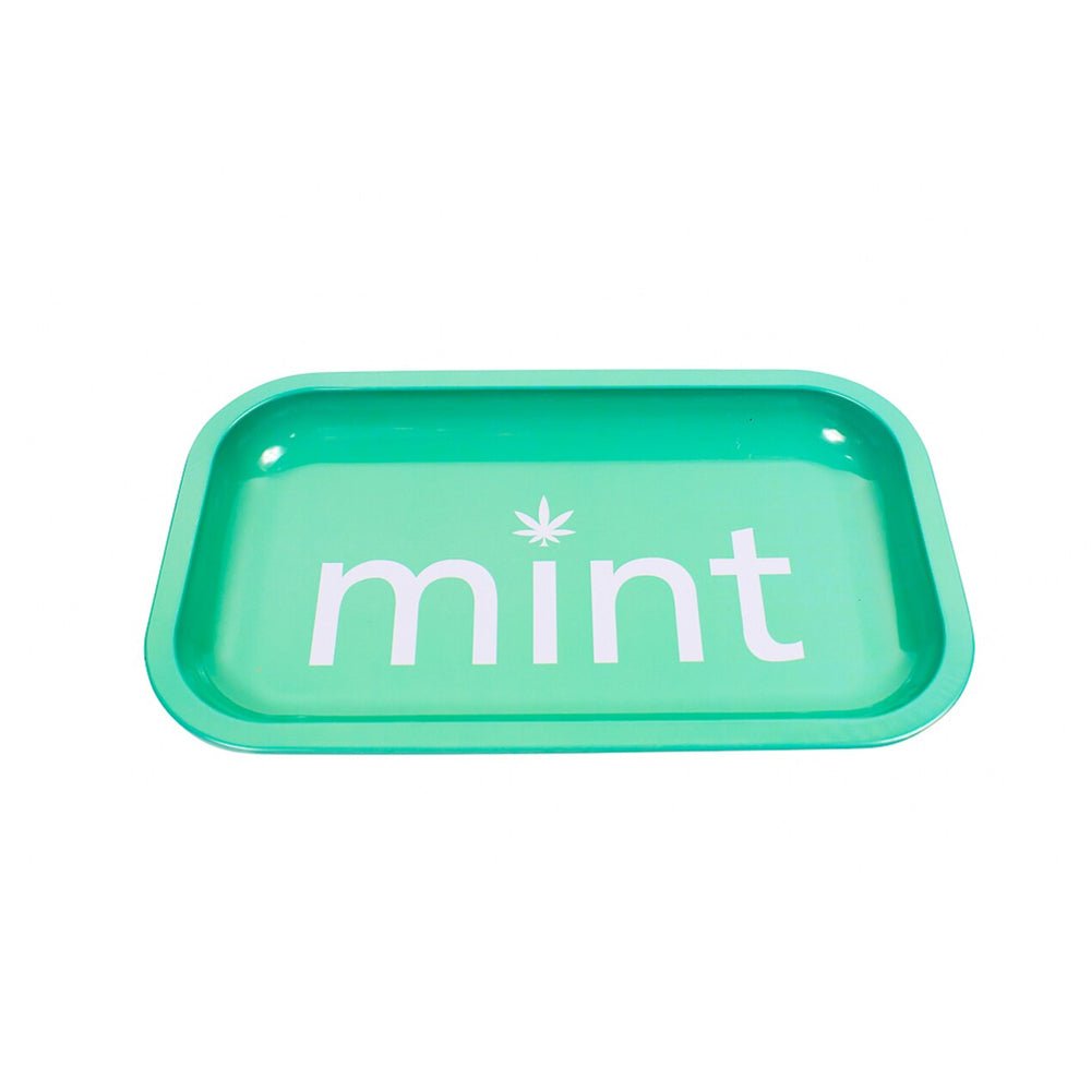 Mint Rolling Tray (11”x6.5”) - Medium simple Mint Glass Bongs Canada