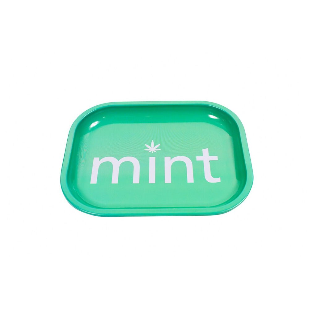 Mint Rolling Tray (7”x5.5”) - Small simple Mint Glass Bongs Canada