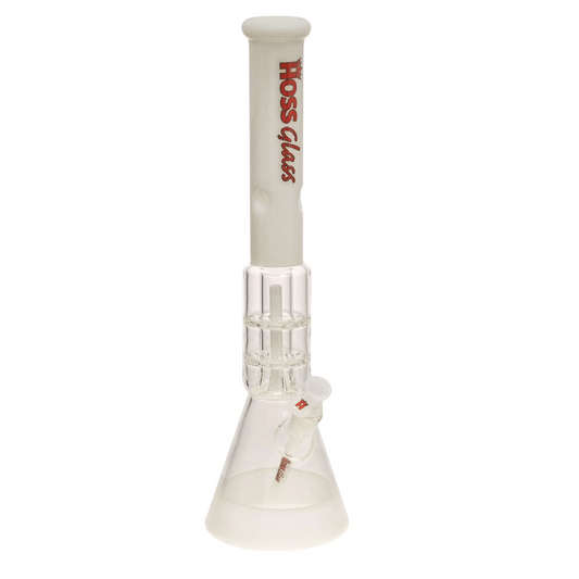 YN1012C - Colored Double - Disk (w/ Percolator) (20") Hoss Glass Bongs Canada